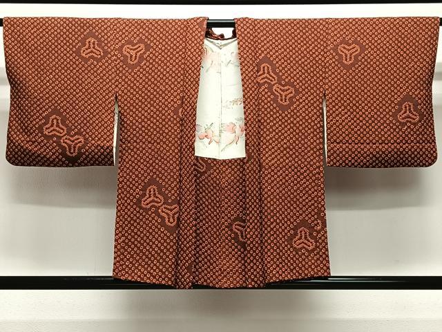 平和屋着物＃羽織　総絞り　毘沙門亀甲　正絹　逸品　CABL4040ua