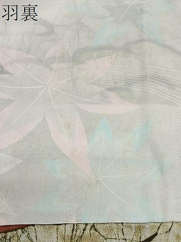 平和屋着物＃羽織　蔦の葉文　正絹　逸品　CABL4043ua