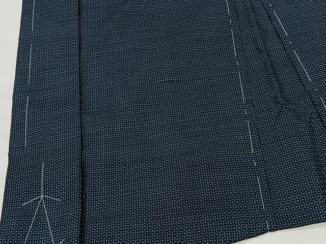 平和屋着物＃男性　本場大島紬　長羽織　100亀甲　総詰め　キングサイズ　正絹　逸品　CABL4044ua