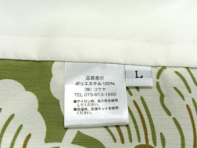 平和屋着物＃男性　長羽織　流水草花文　キングサイズ　洗える着物　未使用　CABL4071ua