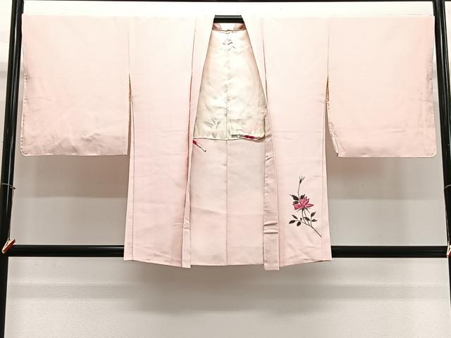 平和屋着物＃羽織　手描き　孔雀枝花文　金彩　正絹　逸品　未使用　CABL4077ua