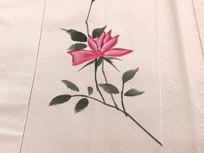 平和屋着物＃羽織　手描き　孔雀枝花文　金彩　正絹　逸品　未使用　CABL4077ua