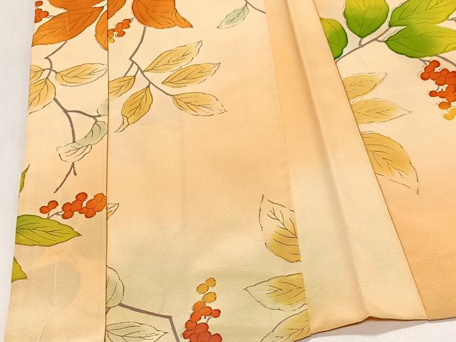 平和屋着物＃羽織　手描き　南天文　暈し染め　正絹　逸品　未使用　CABL4079ua