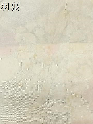 平和屋着物＃羽織　寿光織　抽象文様　黒地　金銀糸　正絹　逸品　CABL4081ua