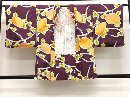 平和屋着物＃羽織　地紋起こし　万寿菊　正絹　逸品　未使用　CABL4082ua