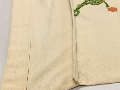 平和屋着物＃羽織　ろうけつ染め　草花文　正絹　逸品　未使用　CABL4085ua
