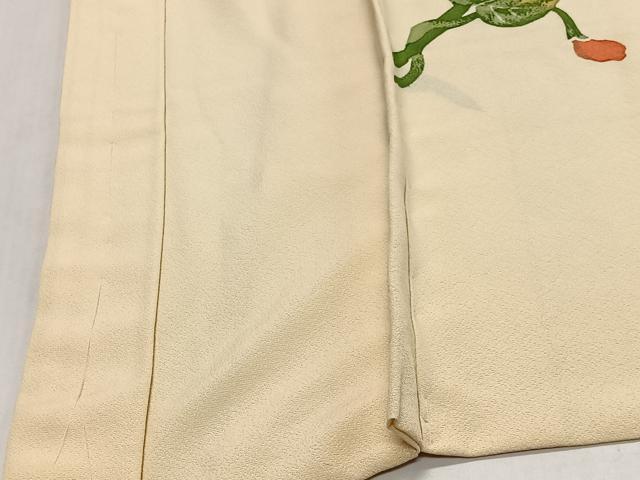 平和屋着物＃羽織　ろうけつ染め　草花文　正絹　逸品　未使用　CABL4085ua