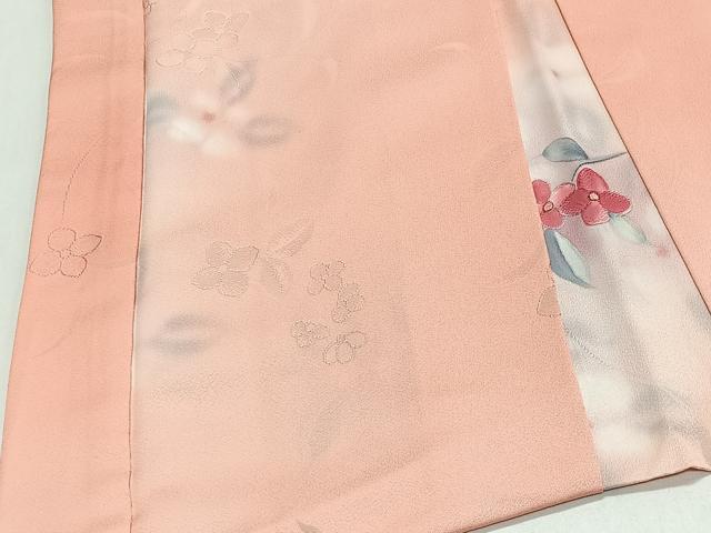 平和屋着物＃羽織　地紋起こし　草花文　暈し染め　正絹　逸品　未使用　CABL4086ua