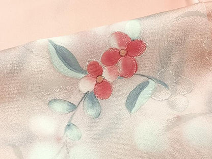 平和屋着物＃羽織　地紋起こし　草花文　暈し染め　正絹　逸品　未使用　CABL4086ua
