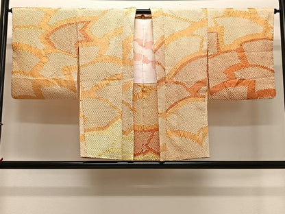 平和屋着物＃羽織　総絞り　地紙文　正絹　逸品　CABL4087ua