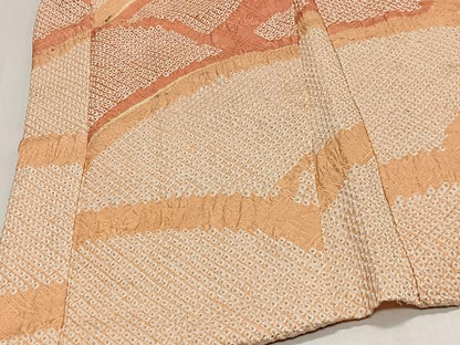平和屋着物＃羽織　総絞り　地紙文　正絹　逸品　CABL4087ua