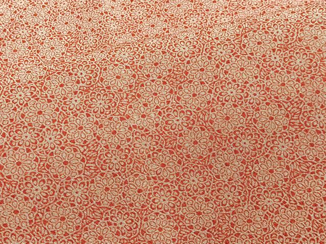 平和屋着物＃道行コート　花尽くし　正絹　逸品　CABL4092ua