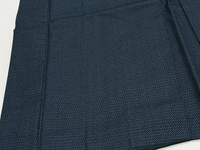 平和屋着物＃男性　長羽織　紬地　120亀甲　総詰め　正絹　逸品　CABL4101ua