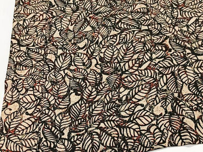 平和屋着物＃羽織　型染め　葉尽くし　洗える着物　CABL4109ua