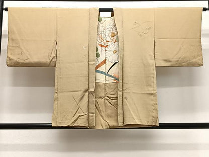 平和屋着物＃羽織　寿光織　蔦の葉文　金銀糸　正絹　逸品　CABL4110ua