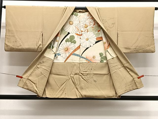 平和屋着物＃羽織　寿光織　蔦の葉文　金銀糸　正絹　逸品　CABL4110ua