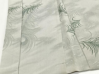 平和屋着物＃羽織　寿光織　孔雀羽文　金銀糸　正絹　逸品　CABL4111ua