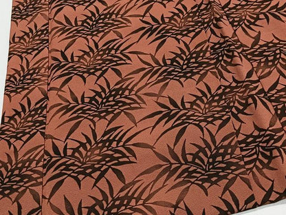 平和屋着物＃羽織　草葉文　正絹　逸品　CABL4126ua
