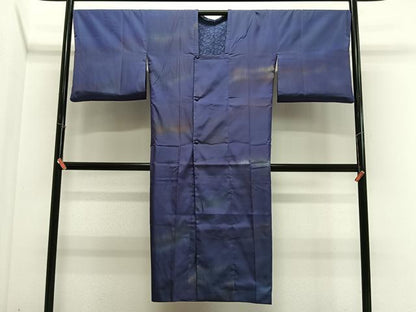 平和屋着物＃西陣　道行コート　リバーシブル　草花文　暈し染め　ロング丈　撥水　証紙付き　正絹　逸品　CABL4136ua