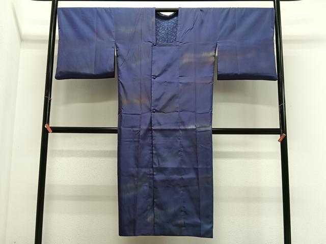 平和屋着物＃西陣　道行コート　リバーシブル　草花文　暈し染め　ロング丈　撥水　証紙付き　正絹　逸品　CABL4136ua