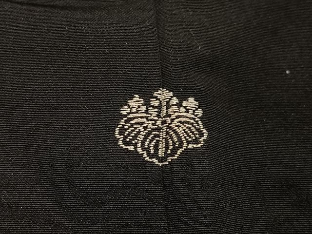 平和屋着物＃羽織　駒刺繍　花鼓　黒地　金彩　正絹　逸品　CABL4145ua