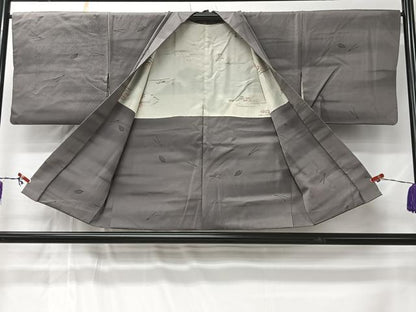 平和屋着物＃羽織　舞葉文　暈し染め　正絹　逸品　CABL4155ua