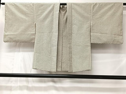平和屋着物＃羽織　本場染大島紬　菱文　正絹　逸品　CABL4181ua
