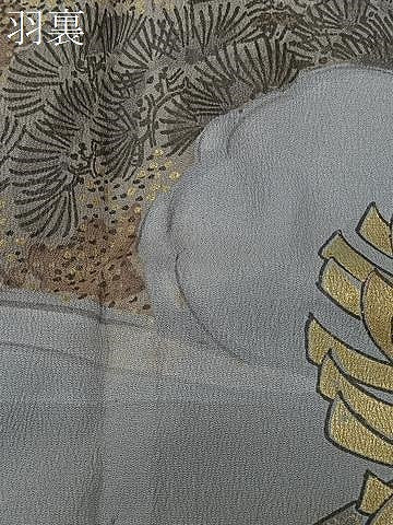 平和屋着物＃男性　羽織　紬地　霞文　ウール　CABL4183ua