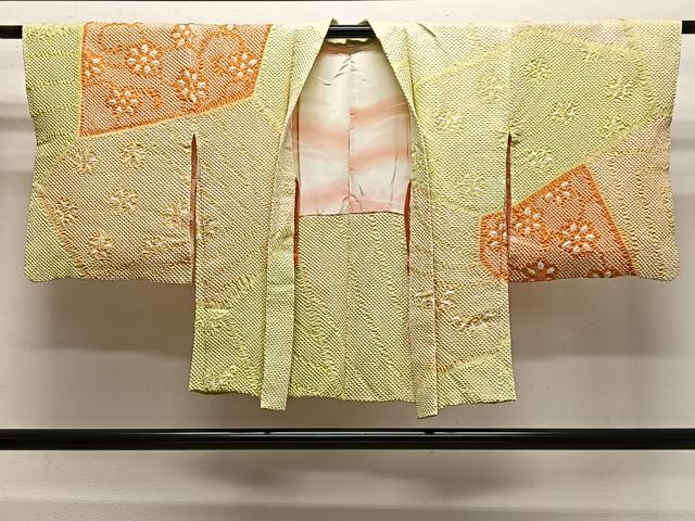 平和屋着物＃羽織　総絞り　花唐草文　正絹　逸品　CABL4232ua