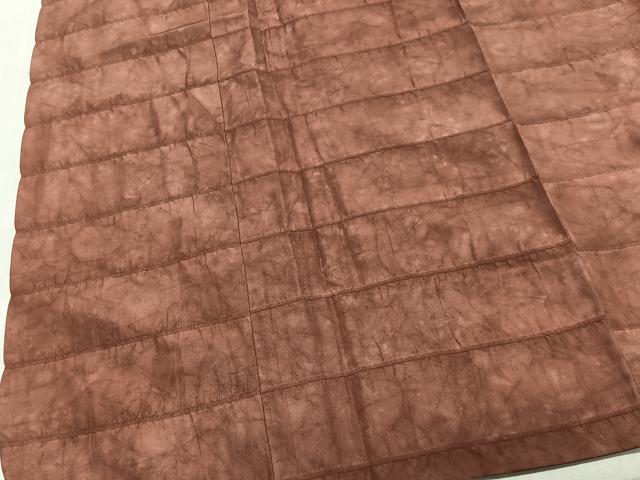 平和屋着物＃道行コート　横段地紋　ロング丈　正絹　逸品　CABL4239ua