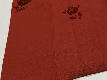 平和屋着物＃道行コート　ビロード　橘　正絹　逸品　CABL4243ua