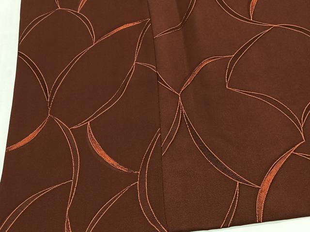 平和屋着物＃道行コート　地紋起こし　抽象文　正絹　逸品　CABL4247ua