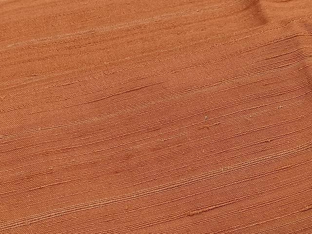 平和屋着物＃道行コート　紬地　横段文　ロング丈　正絹　逸品　CABL4258ua