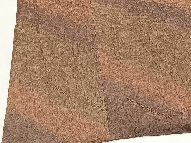 平和屋着物＃道行コート　斜線文　暈し染め　高島屋扱い　正絹　逸品　CABL4279ua