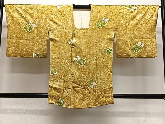 平和屋着物＃道行コート　絞り　舞花文　正絹　逸品　CABL4285ua