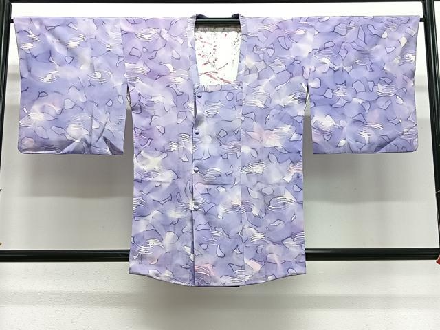 平和屋着物＃道行コート　霞文　暈し染め　正絹　逸品　CABL4286ua