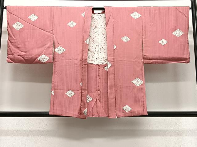 平和屋着物＃羽織　絞り　花菱文　正絹　逸品　CABL4289ua