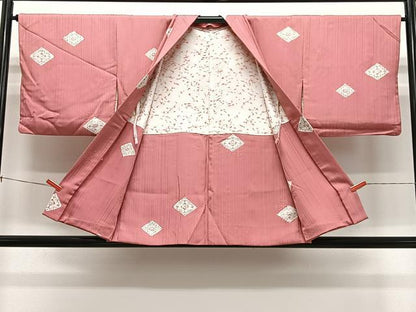 平和屋着物＃羽織　絞り　花菱文　正絹　逸品　CABL4289ua