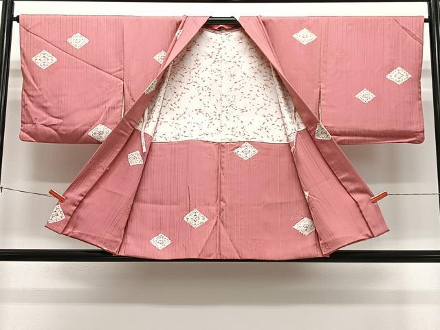 平和屋着物＃羽織　絞り　花菱文　正絹　逸品　CABL4289ua