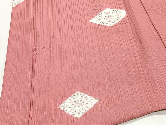 平和屋着物＃羽織　絞り　花菱文　正絹　逸品　CABL4289ua