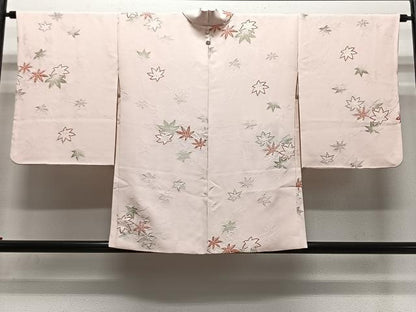 平和屋着物＃羽織　寿光織　枝葉文　銀糸　正絹　逸品　CABL4295ua