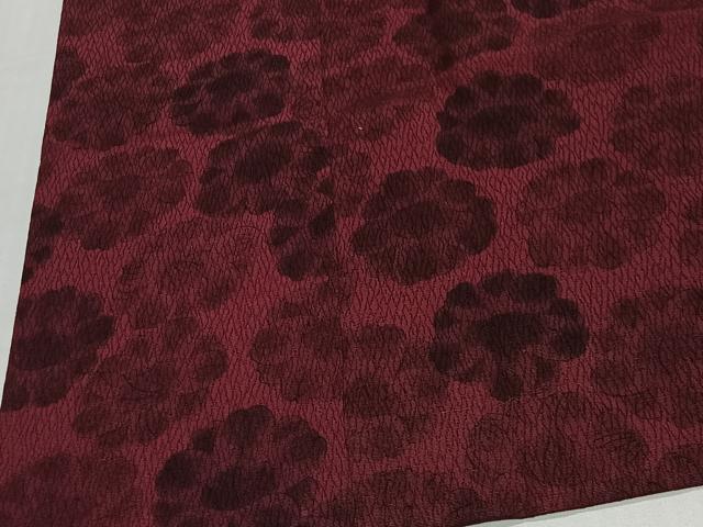平和屋着物＃道行コート　花尽くし　ロング丈　正絹　逸品　CABL4306ua