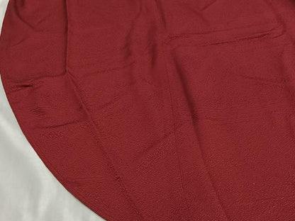 平和屋着物＃和装コート　リバーシブル　蘇芳色　正絹　逸品　CABL4313ua
