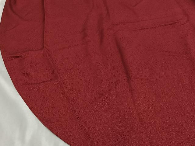 平和屋着物＃和装コート　リバーシブル　蘇芳色　正絹　逸品　CABL4313ua