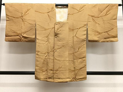 平和屋着物＃道行コート　地紋起こし　抽象文様　暈し染め　正絹　逸品　CABL4315ua