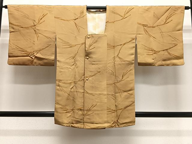 平和屋着物＃道行コート　地紋起こし　抽象文様　暈し染め　正絹　逸品　CABL4315ua