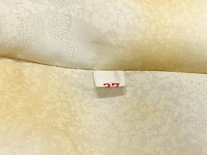 平和屋着物＃道行コート　地紋起こし　抽象文様　暈し染め　正絹　逸品　CABL4315ua