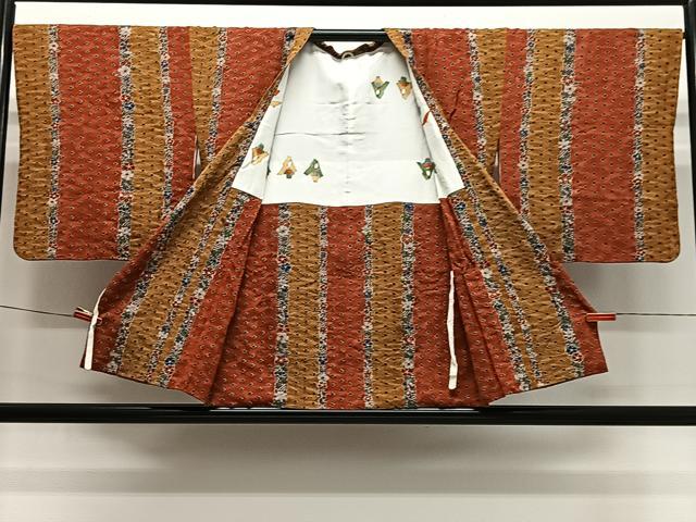 平和屋着物＃道行コート　草花間道　正絹　逸品　CABL4323ua