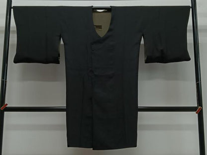 平和屋着物＃道行コート　リバーシブル　ビロード　エ霞文　正絹　逸品　CABL4329ua