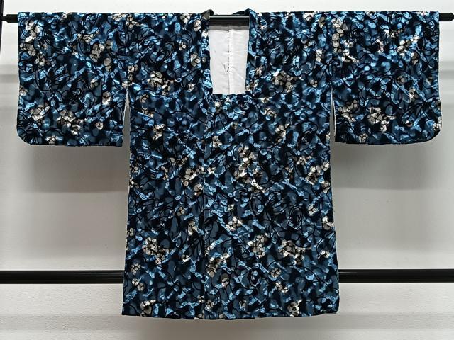 平和屋着物＃道行コート　ベロア　舞花文　CABL4330ua